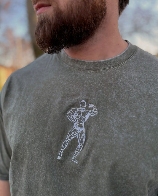 "THE GOAT " TSHIRT oversize KAKI (limited edition)